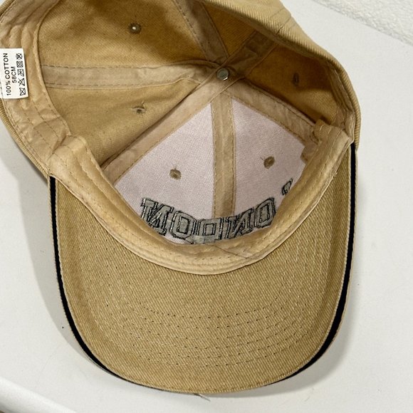 London England Baseball Cap Trucker Hat Tan Embroidered Cotton Adjusts One Size - Picture 8 of 9